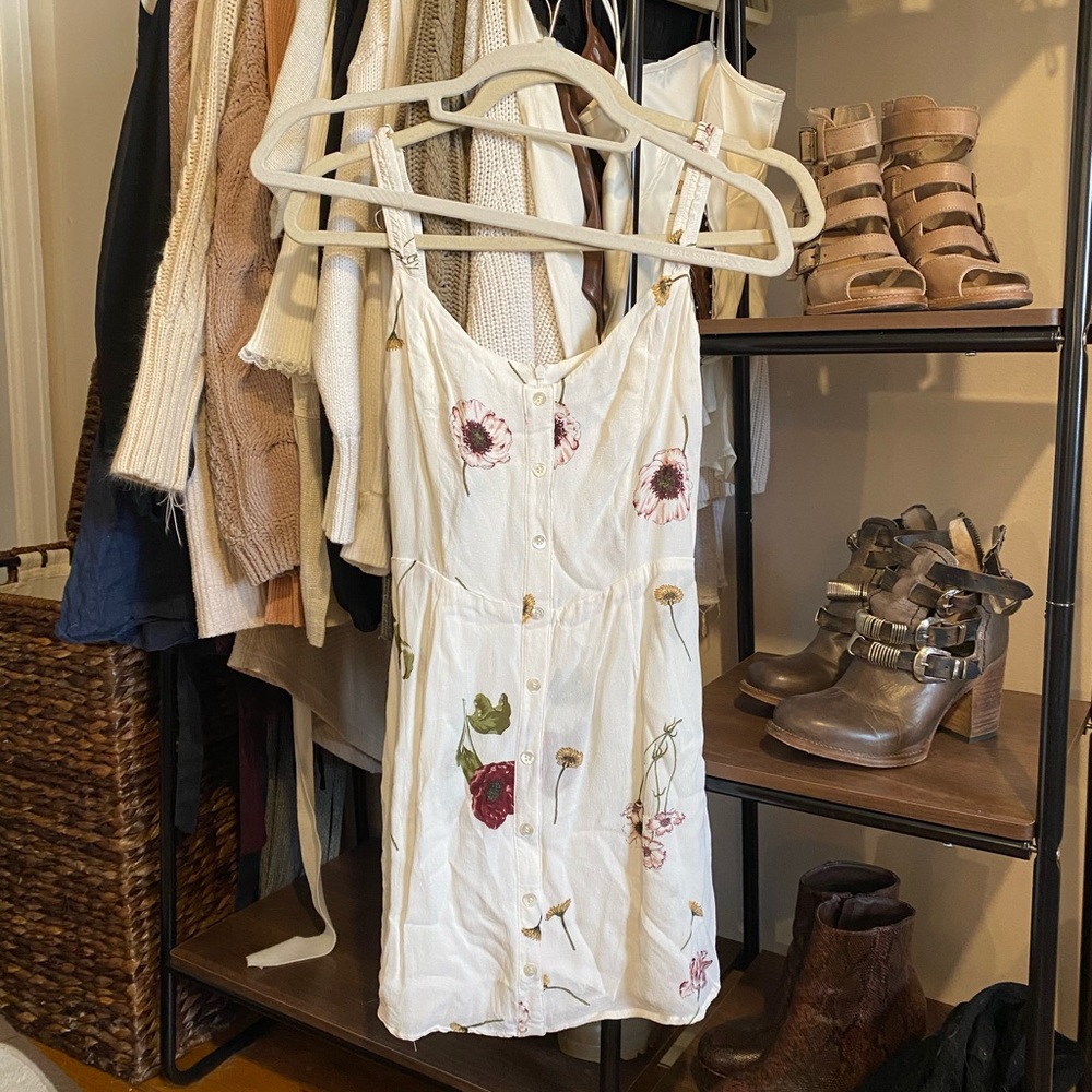 Reformation floral mini dress